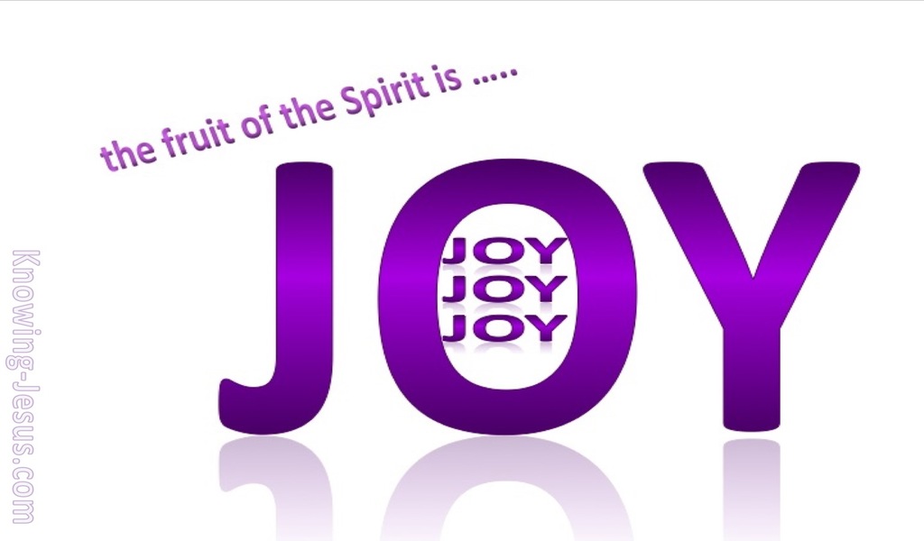 Galatians 5:22 Fruit Of The Spirit Is Joy (purple)